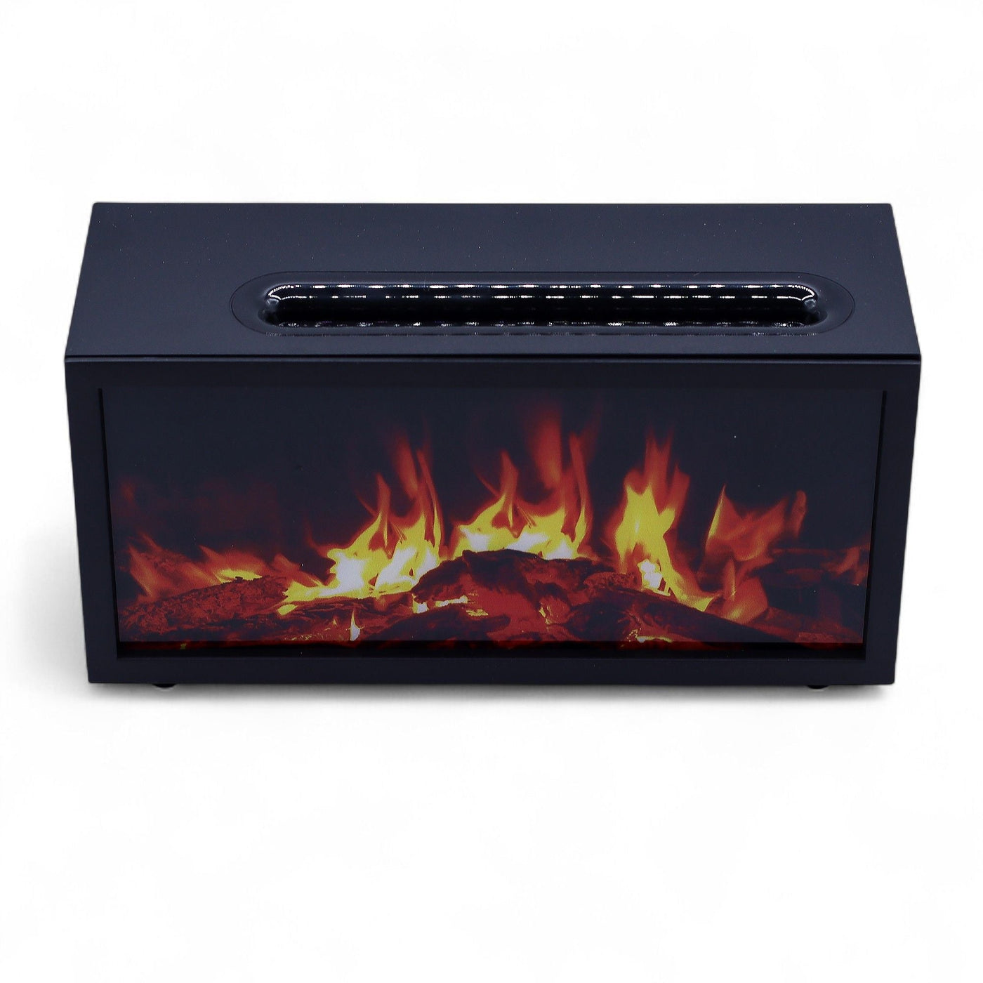 Flame Effect Aroma Diffuser with Birdsound - Black USB - Colour Change Aroma Diffusers