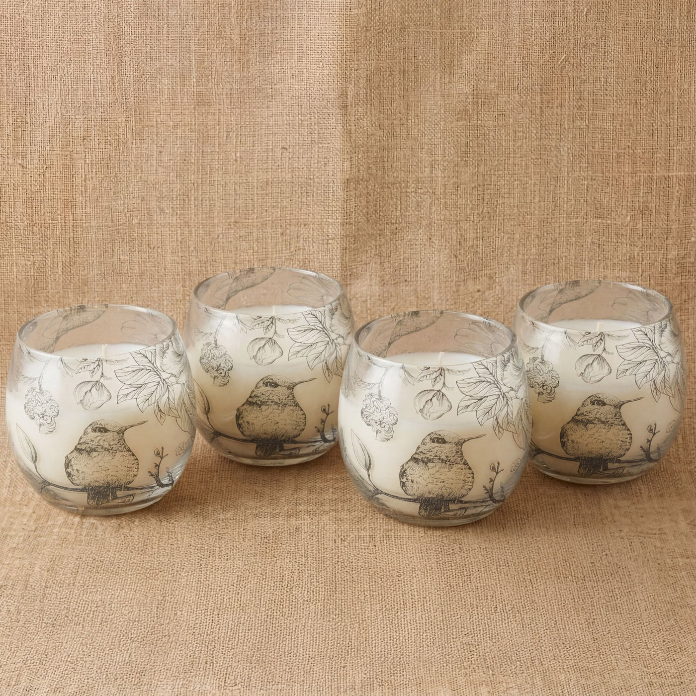 Small Glass Jar Candles - Drawn by Flame - Truly Yours