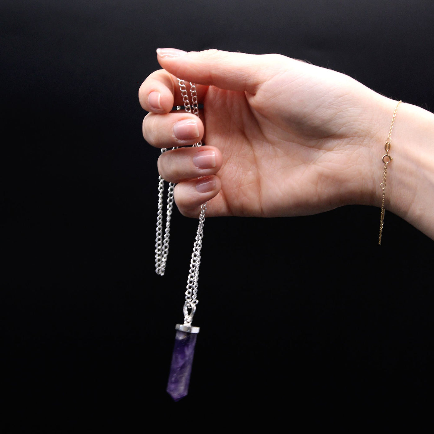 Gemstone Classic Point Pendant - Rose Quartz - Truly Yours