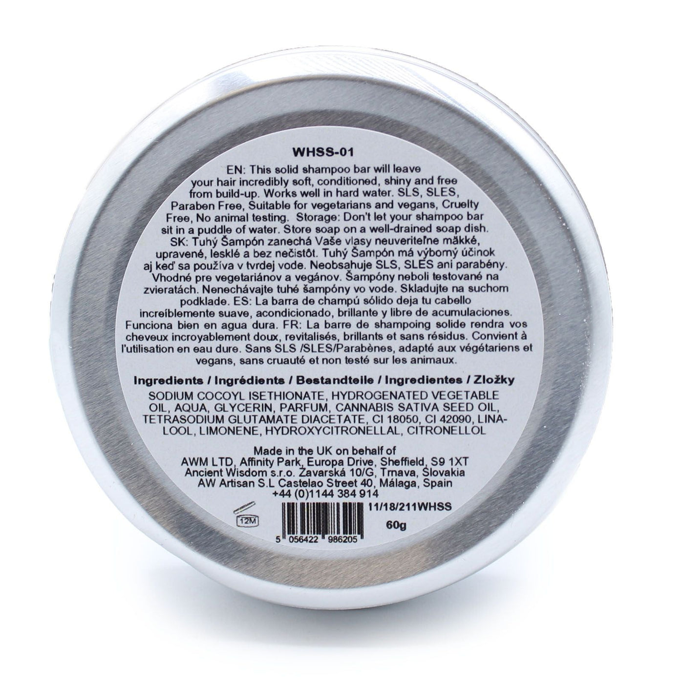 Wild Hare Solid Shampoo 60g - Orchid Wild Hare Solid Shampoo - 60g