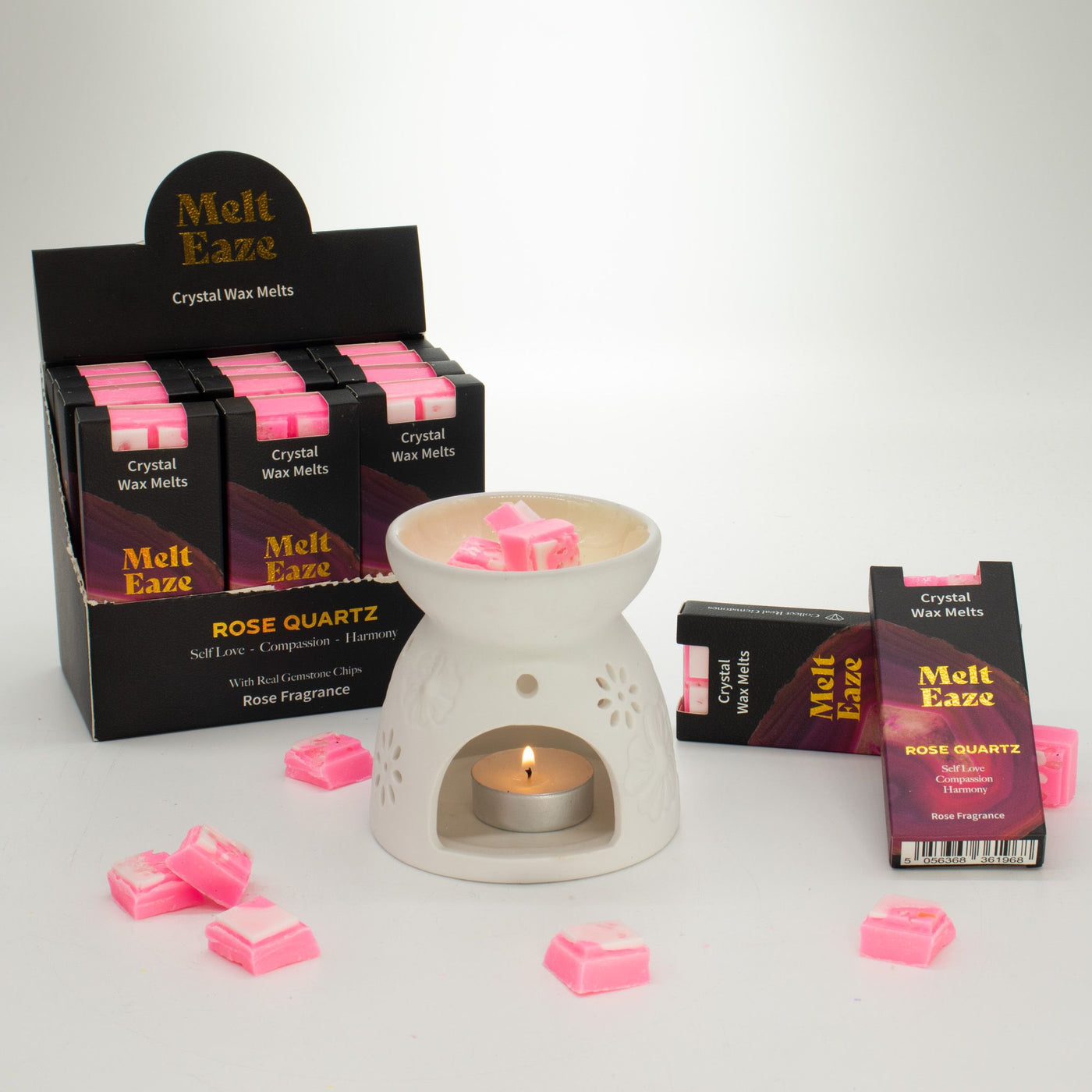MeltEaze Wax Melts 50g - Rose Quartz Love - Rose - Truly Yours