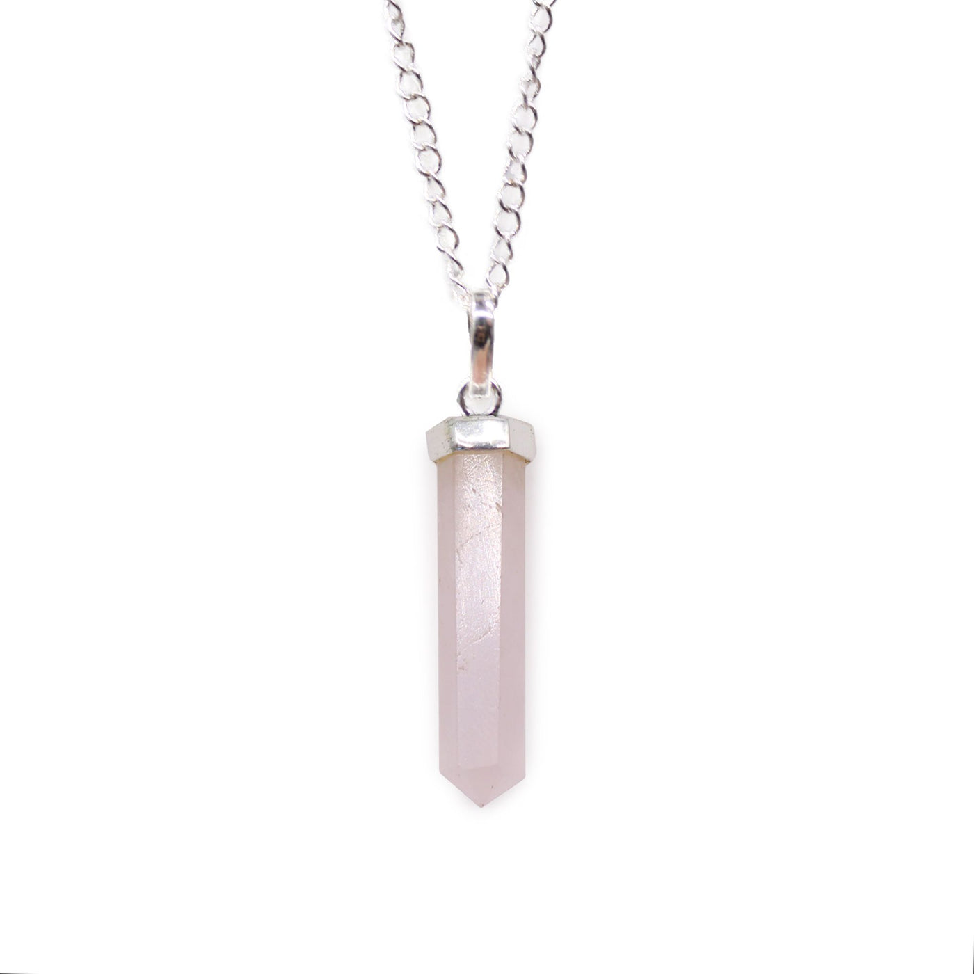 Gemstone Classic Point Pendant - Rose Quartz - Truly Yours