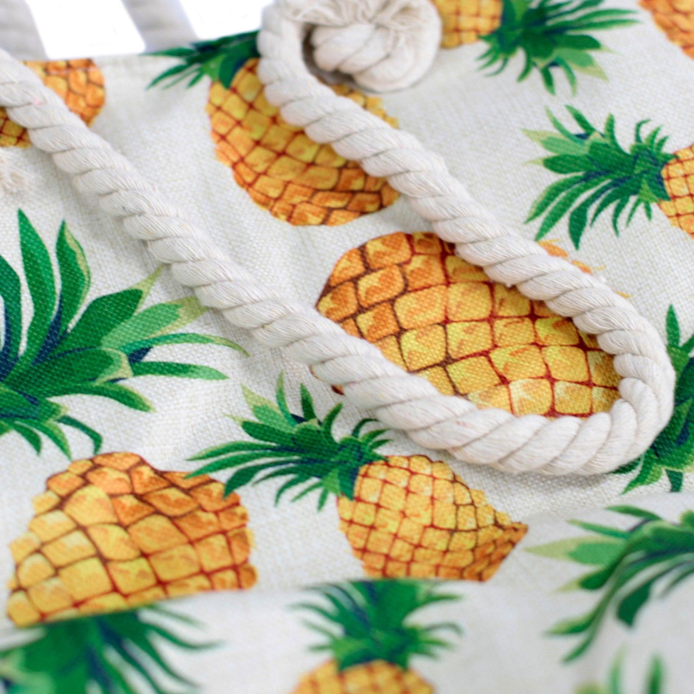 Rope Handle Bag - Pineapples - Truly Yours