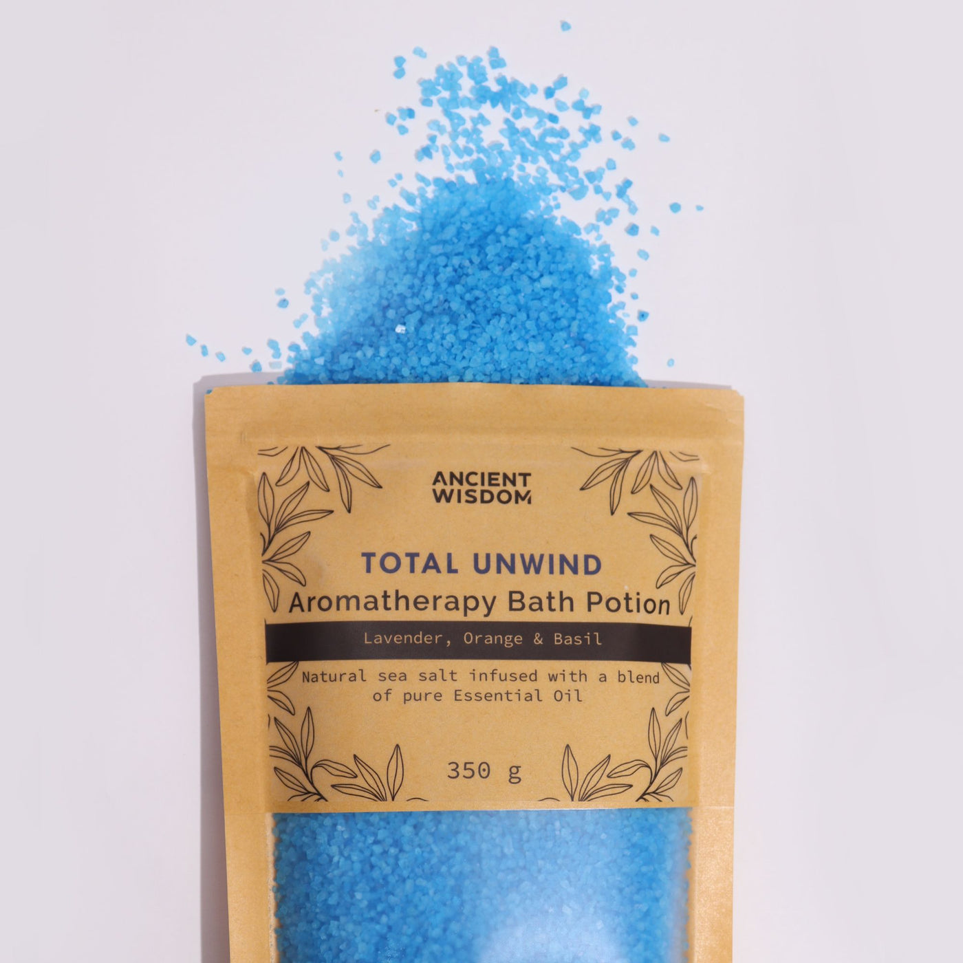 Aromatherapy Bath Potion in Kraft Bag 350g - Total Unwind - Truly Yours