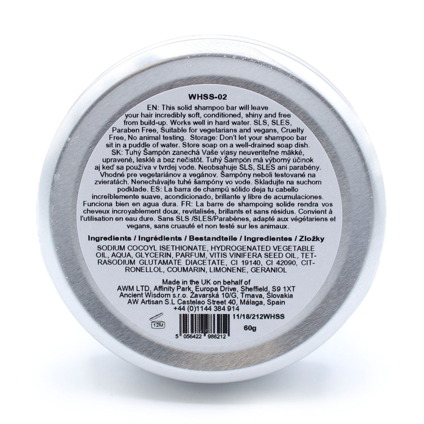 Wild Hare Solid Shampoo 60g - Aloe Vera Wild Hare Solid Shampoo - 60g