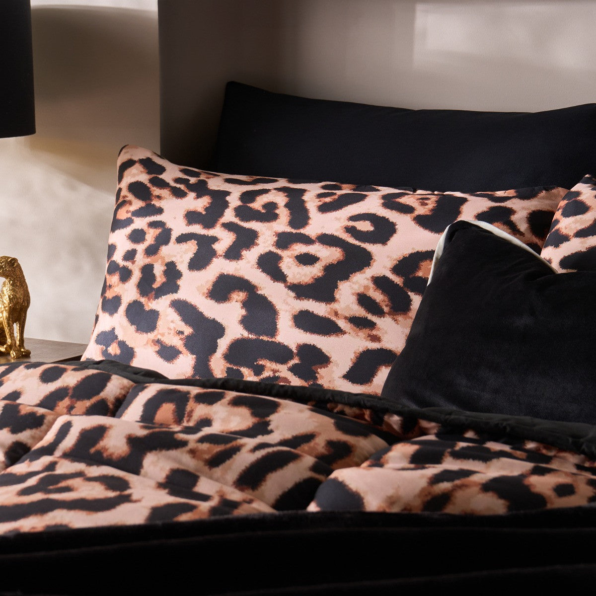 Leopard Print Coverless 10.5 Tog Duvet Set - Natural - Truly Yours