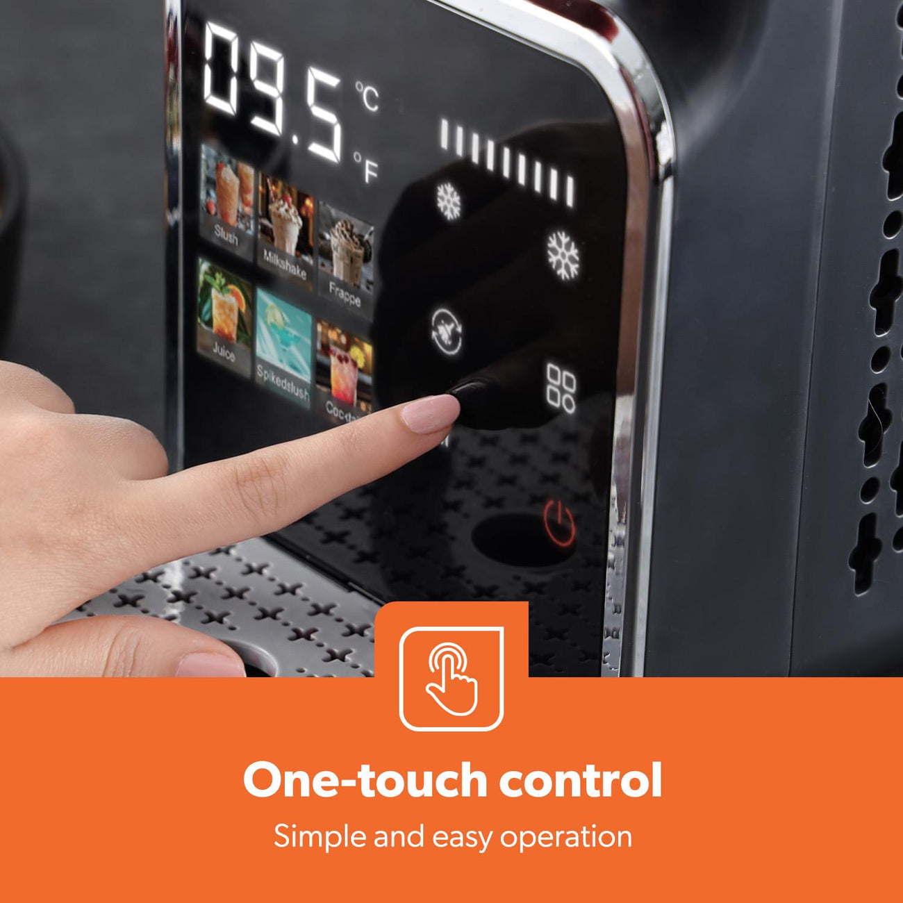 1.8L Slush Machine Touchscreen Icy Drink Maker For Icy Drinks & Cocktails - Truly Yours