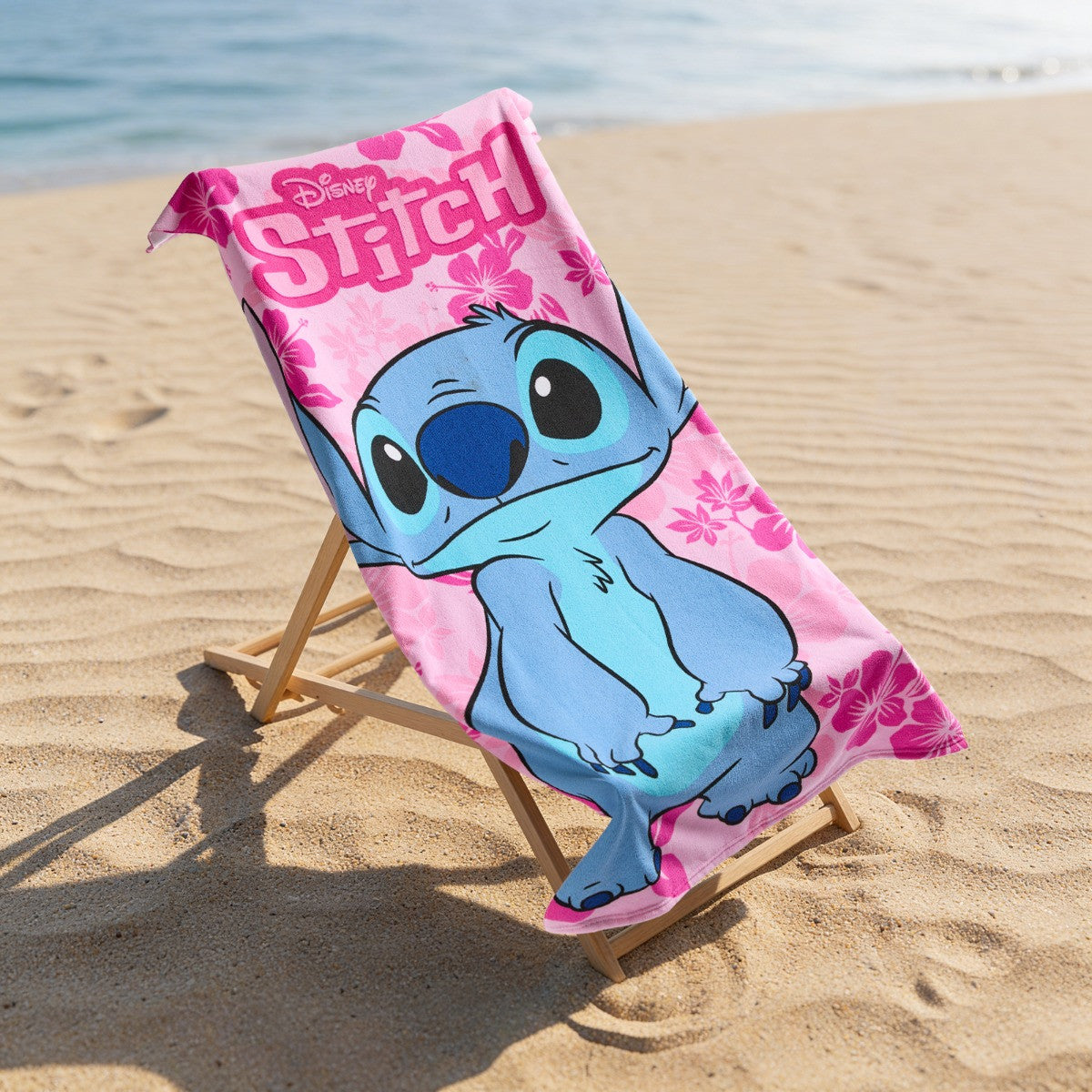 Stitch Beach Towel - Pink - Truly Yours