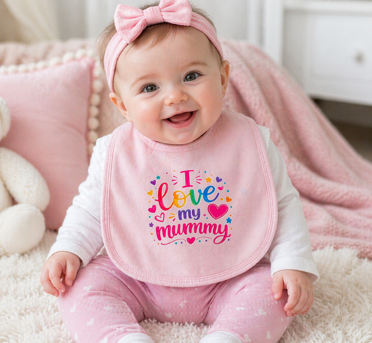 I Love My Mummy Baby Bib - Truly Yours