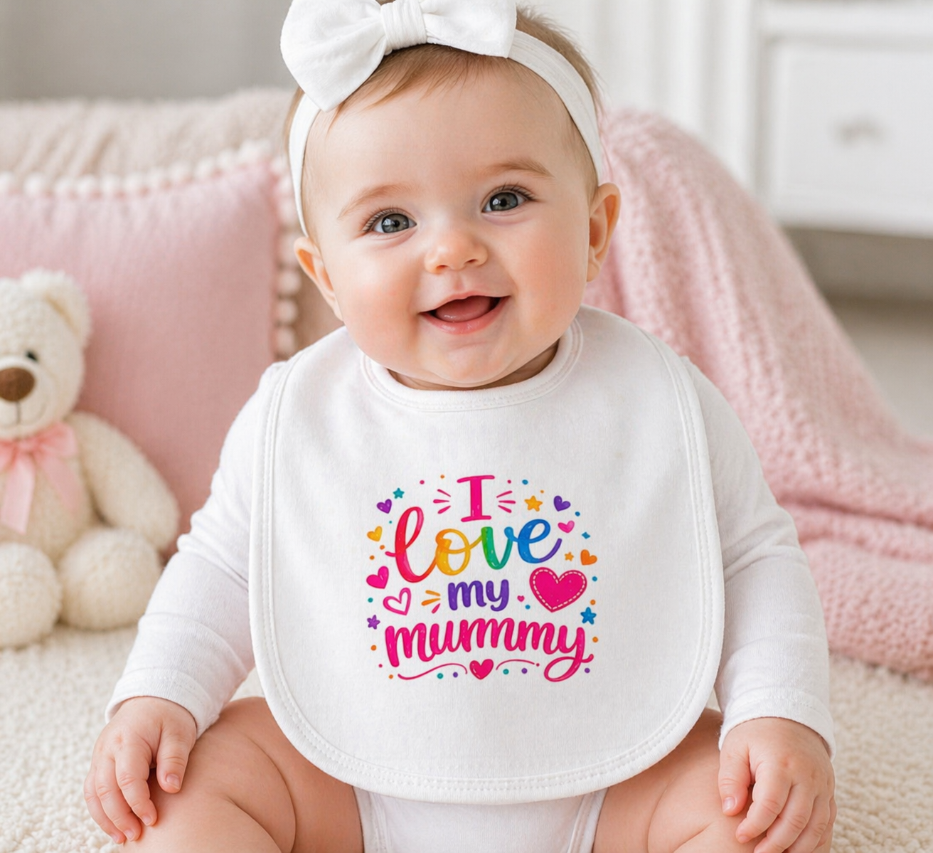 I Love My Mummy Baby Bib - Truly Yours