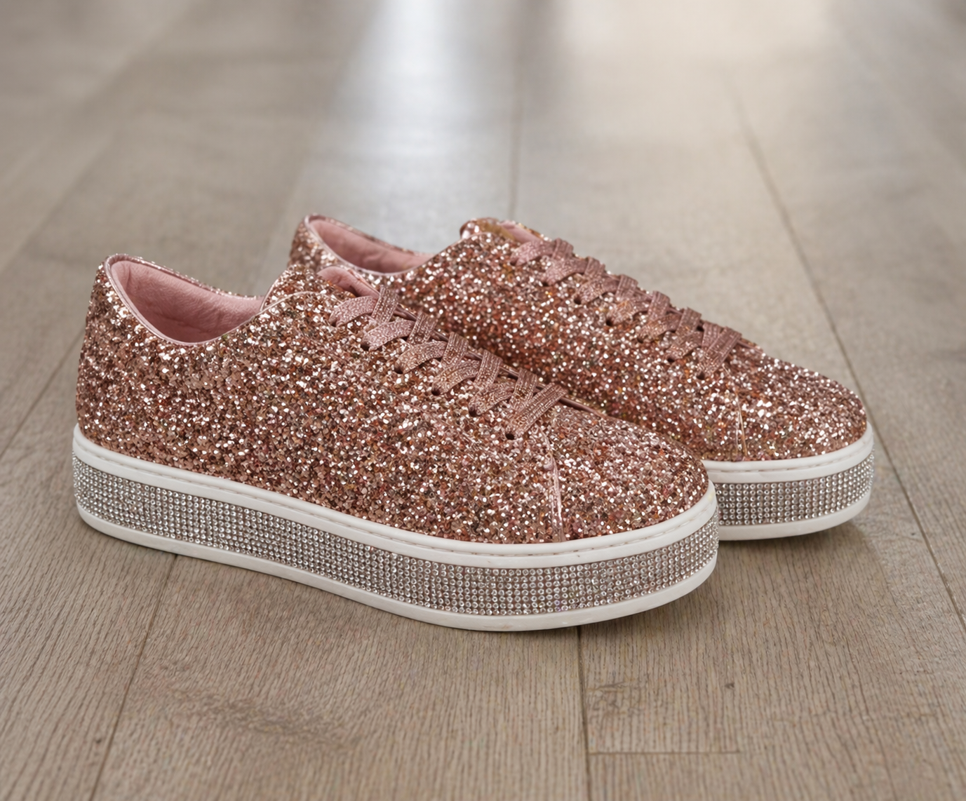 Ladies Diamante Trainers - Truly Yours