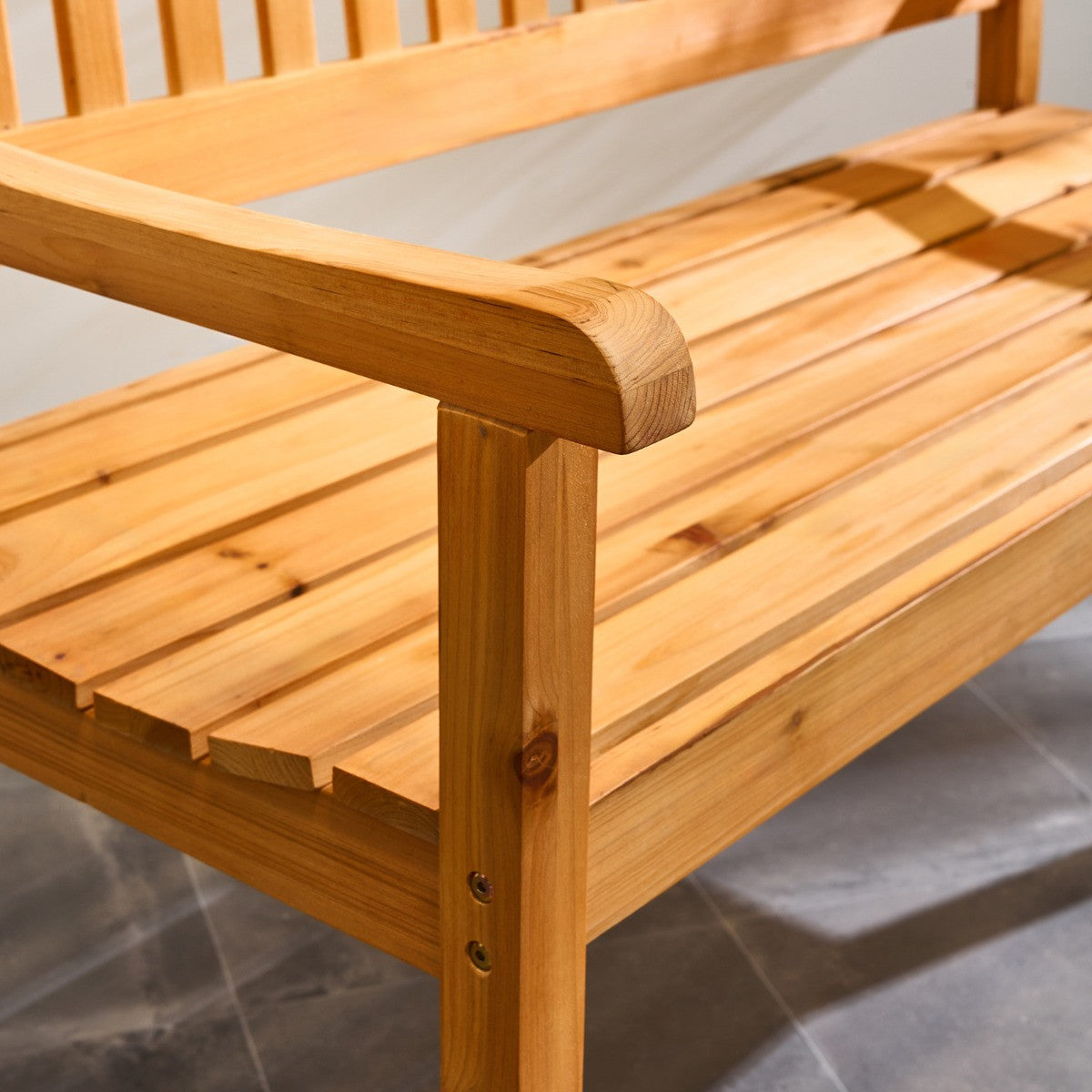 Seater Garden Bench - Natural - Truly Yours