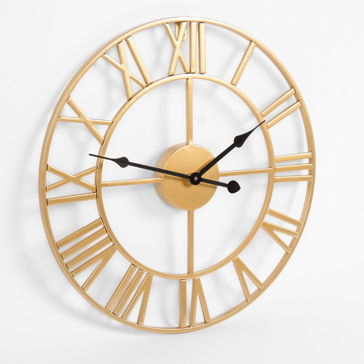 Skeleton Wall Clock - Gold Clock