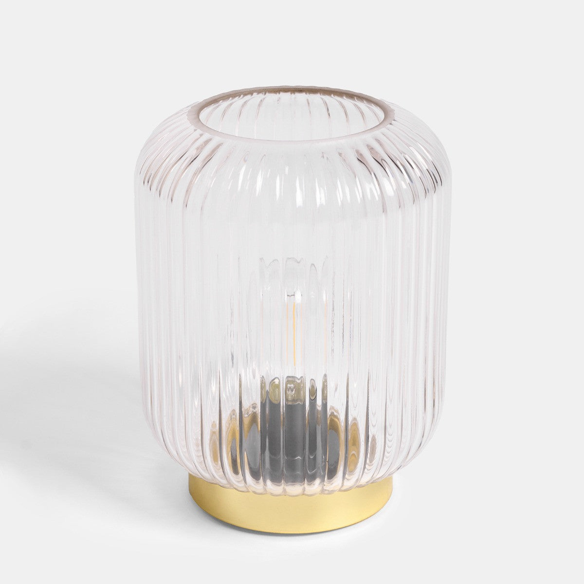 Glass Battery Operated Table Lamp - Clear - Truly Yours