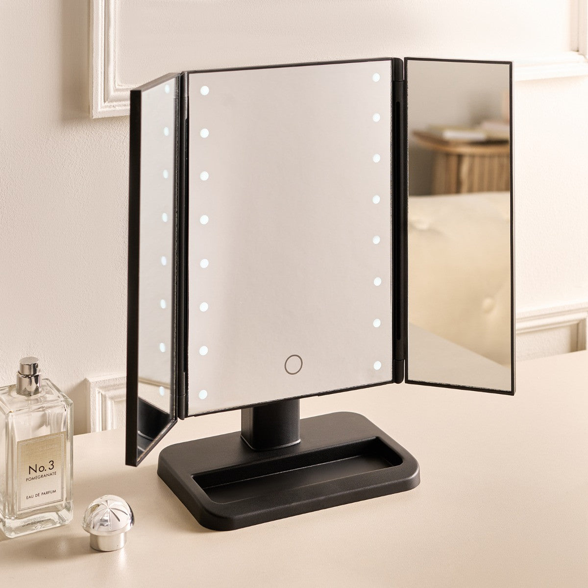 LED 3-Way Vanity Mirror - Hot Pink - Truly Yours
