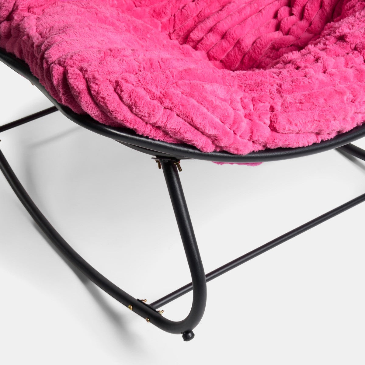 Ribbed Faux Fur Rocking Chair - 4 colours - Truly Yours