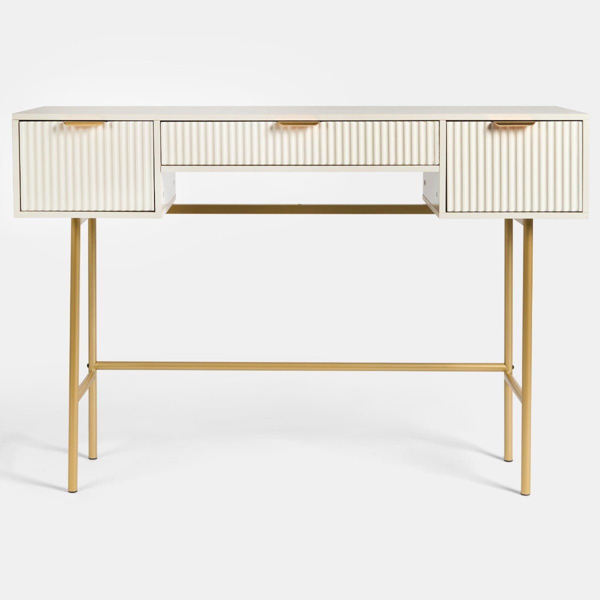Ribbed Dressing Table - Cream - Truly Yours