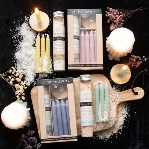 Stress Less Herbal Ritual Bath Kit Bath salts