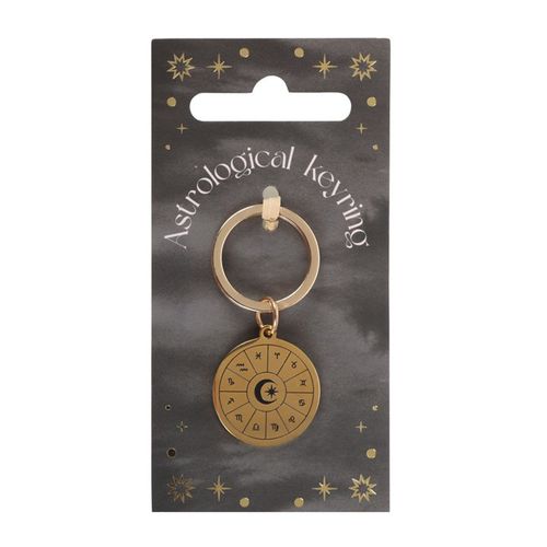 Astrology Wheel Keyring - Truly Yours