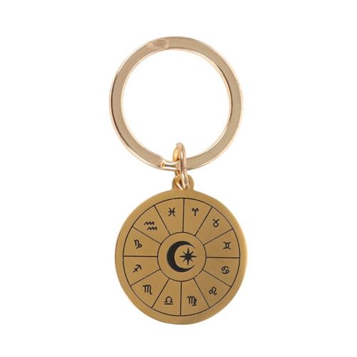 Astrology Wheel Keyring - Truly Yours