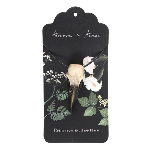 Resin Crow Skull Necklace - Truly Yours