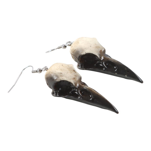 Resin Crow Skull Earrings - Truly Yours