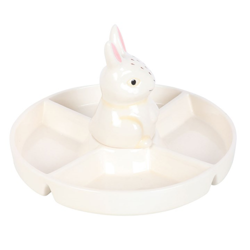 Bunny Chip & Dip Snack Dish Dish