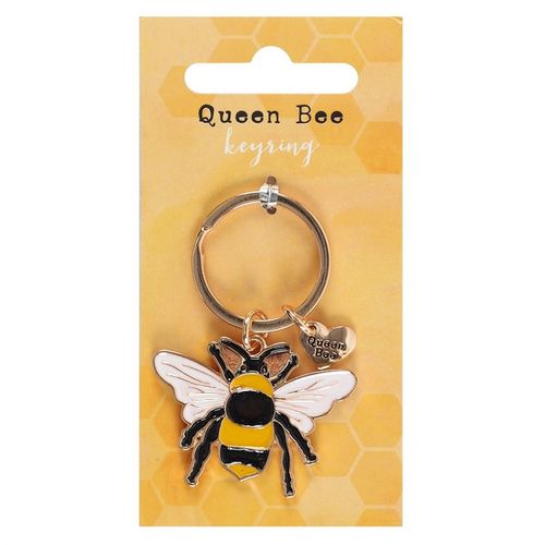 Queen Bee Enamel Keyring - Truly Yours