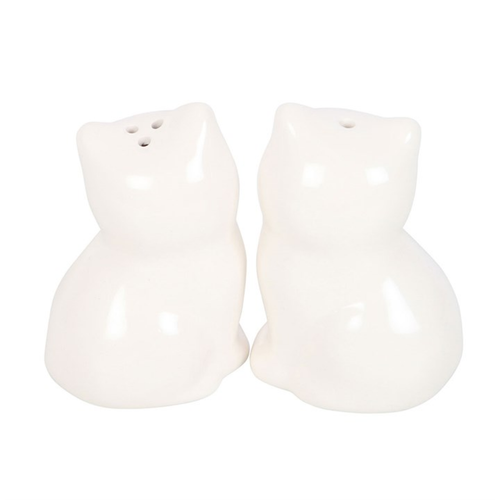 White Cat Shaped Salt and Pepper Shakers Salt and pepper pots