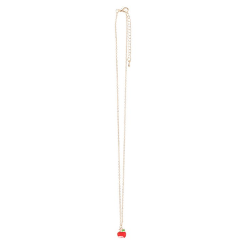 Best Teacher Apple Necklace on Greeting Card - Truly Yours