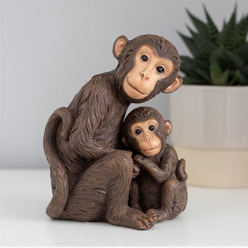 Monkey Mother and Baby Ornament - Truly Yours