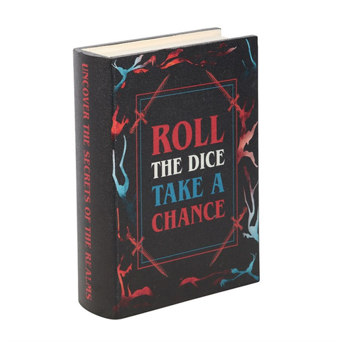Roll the Dice, Take a Chance Book Shaped Storage Box - Truly Yours