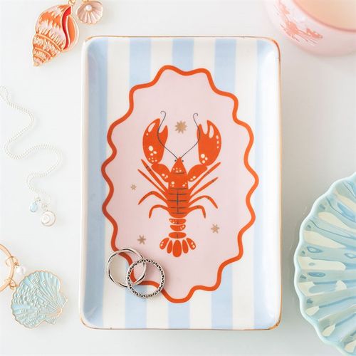 Striped Lobster Trinket Dish - Truly Yours