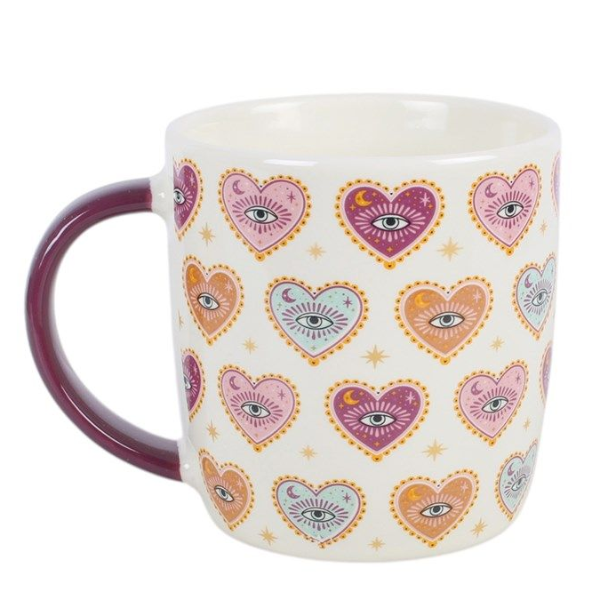 Sacred Sight Heart Print Mug and Tea Infuser Set