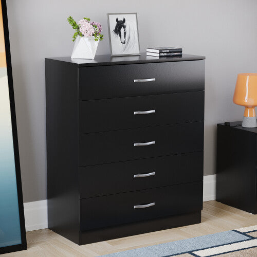 Riano 5 Drawer Chest of Drawers Bedroom Storage - Truly Yours