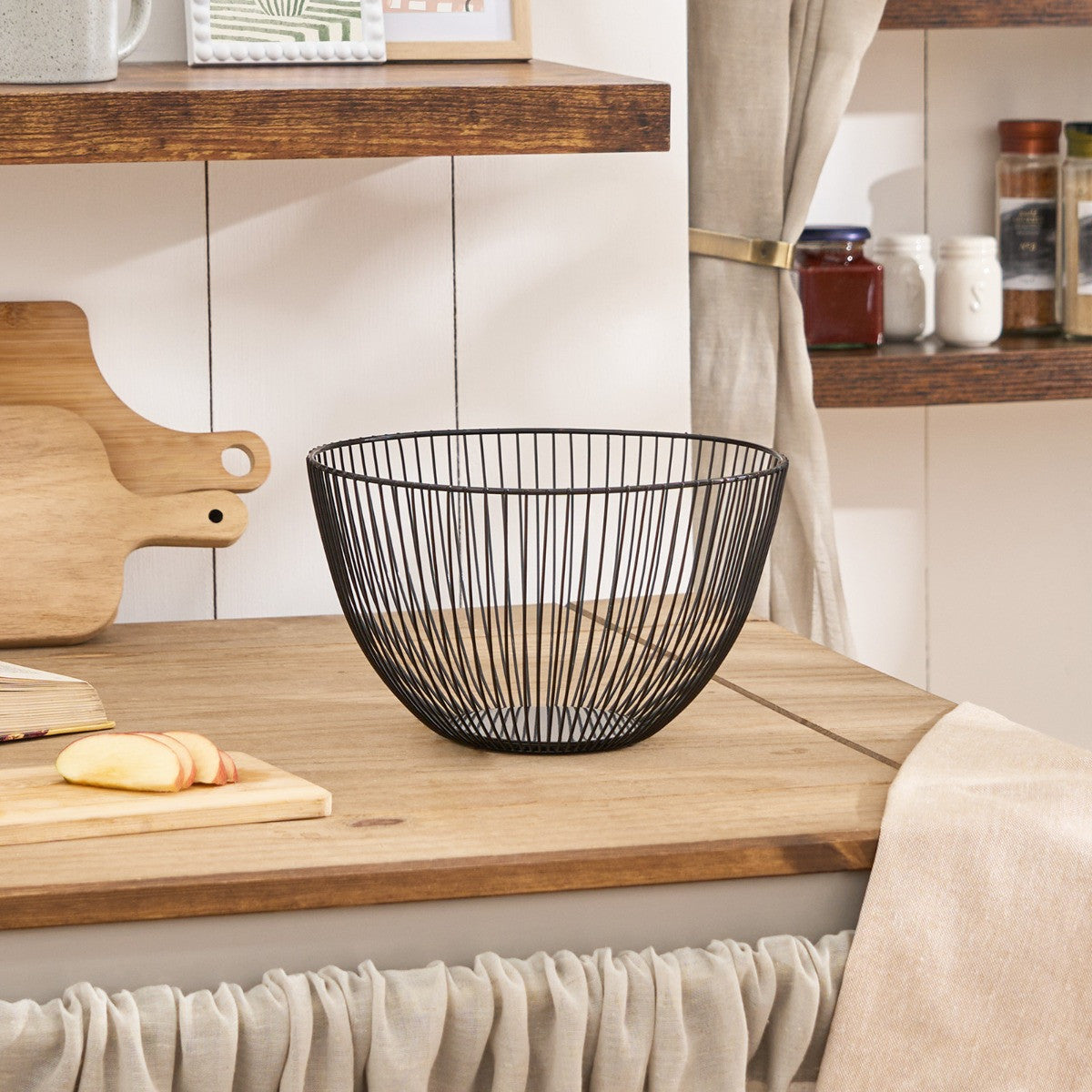 Wire Fruit Basket - Black - Truly Yours