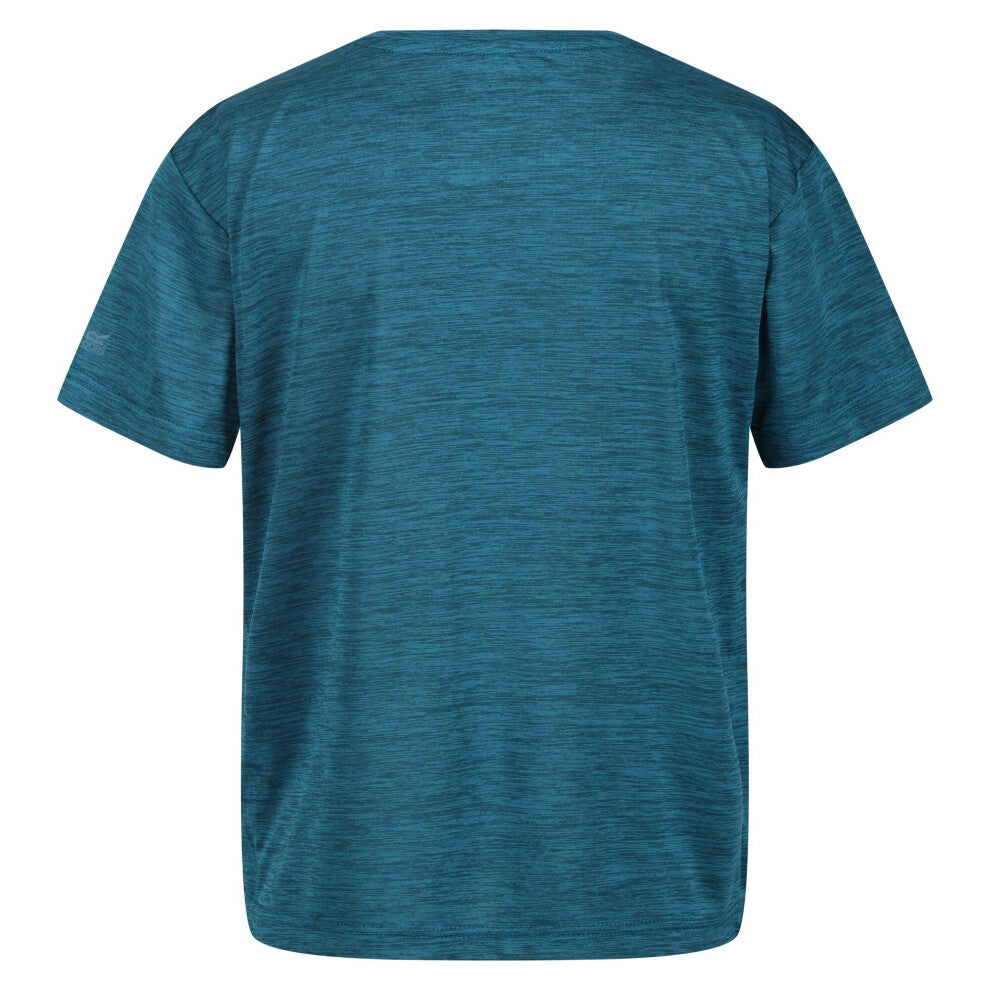 (5-6 Years, Gulfstream) Regatta Childrens/Kids Findley Keep Going Heart Marl T-Shirt - Truly Yours