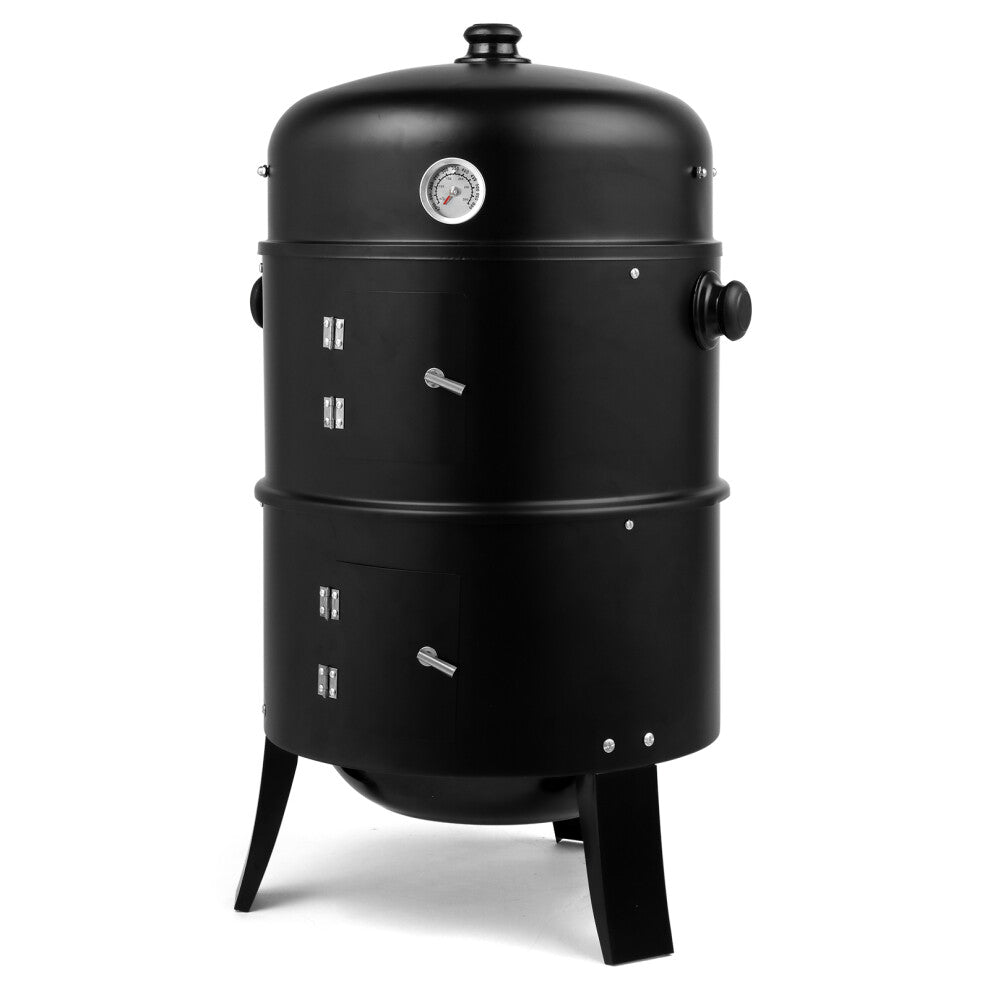 3 in 1 Temperature Display BBQ Grill Charcoal Smoker Barbecue - Truly Yours