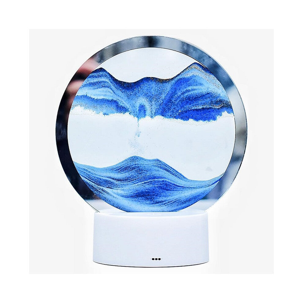 Moving Sand Art Picture Round Glass 3D Deep Sea Sandscape - Truly Yours