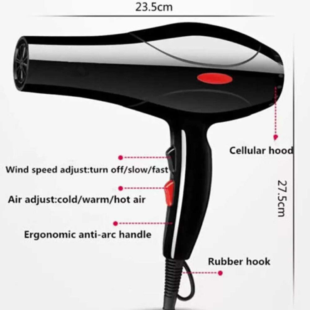 2200W Professional Ionic Hair Dryer Set – Fast Drying Salon Styling Tool with Diffuser & Nozzles - Truly Yours