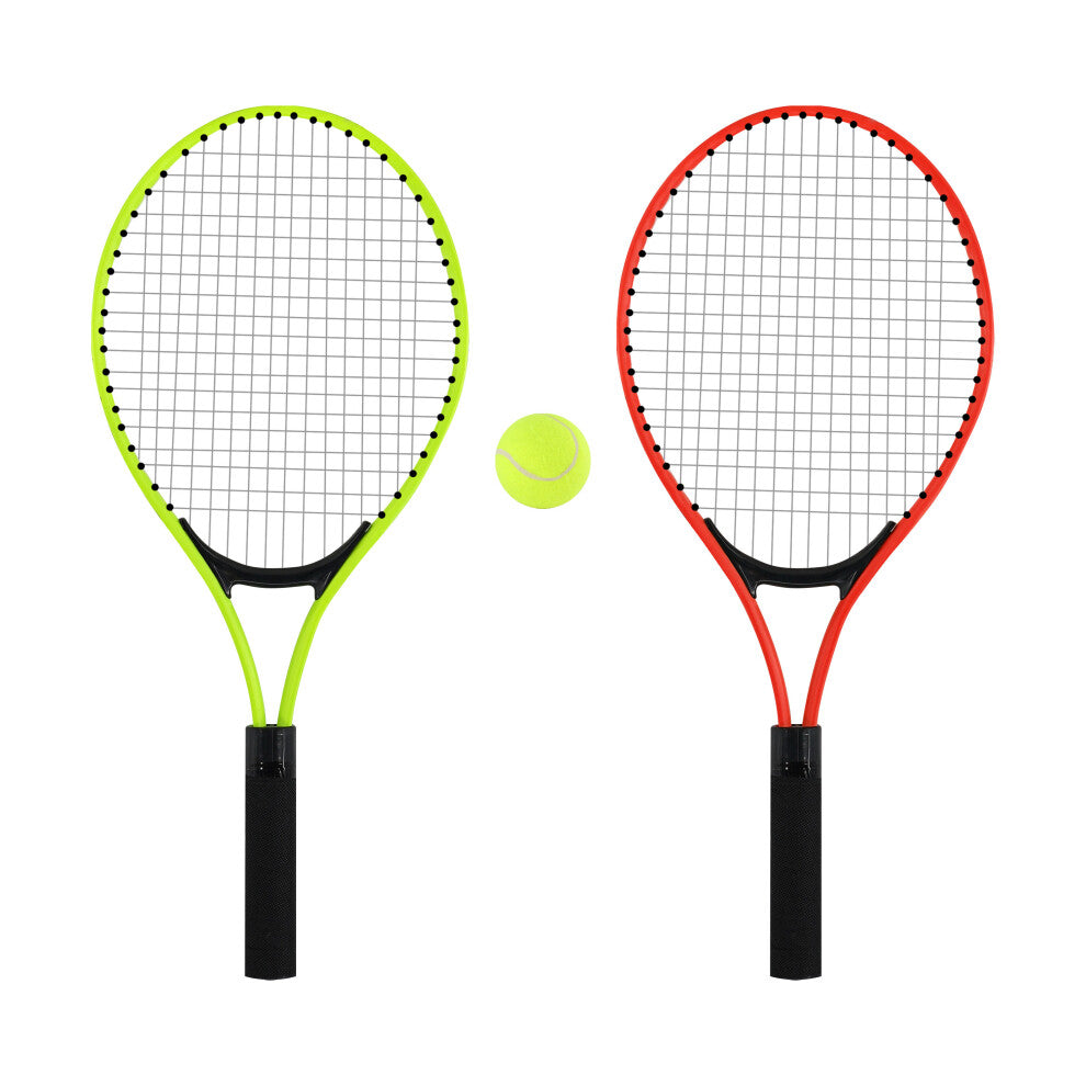 Kids Tennis Racket Set – 2 Player Outdoor Garden Tennis Game with Balls & Carry Net Bag - Truly Yours