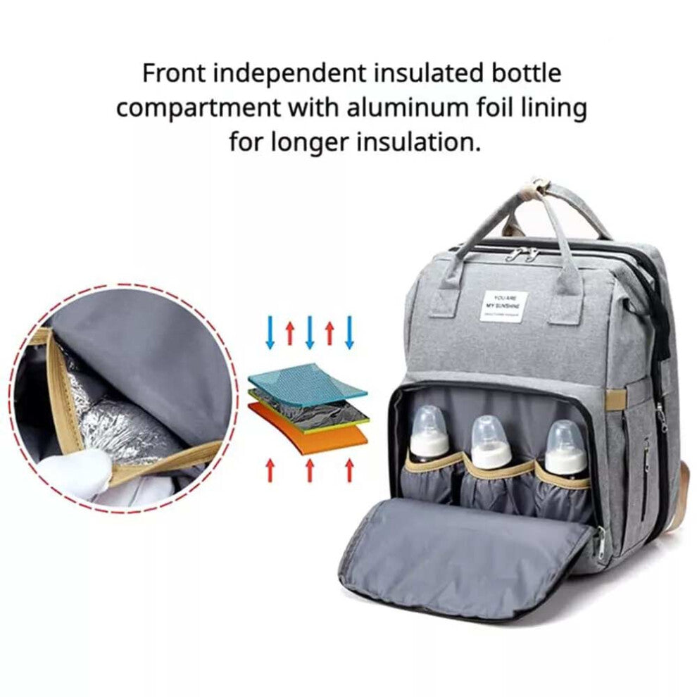 3-in-1 Baby Diaper Bag Backpack with Changing Station Mommy Travel Bag - Truly Yours