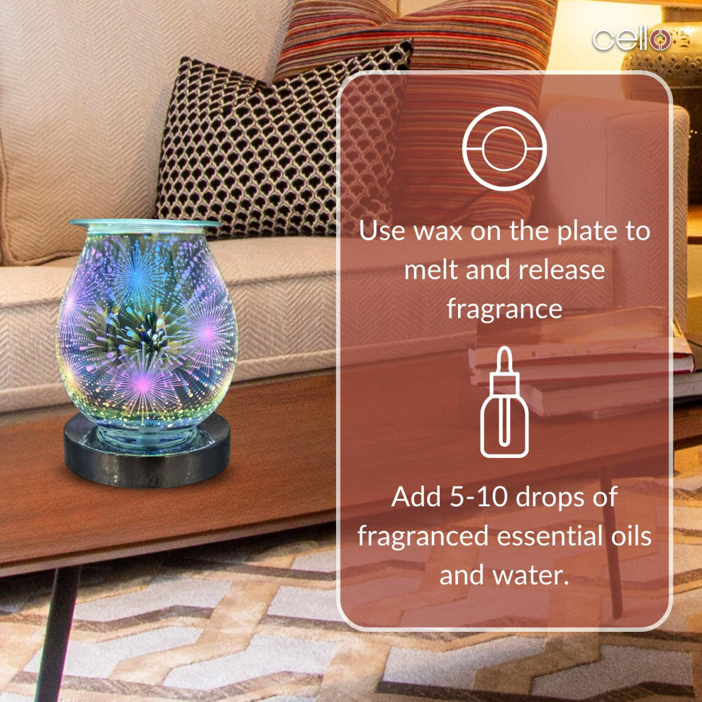 3D Firework Aroma Wax Melt Burner Lamp - Truly Yours