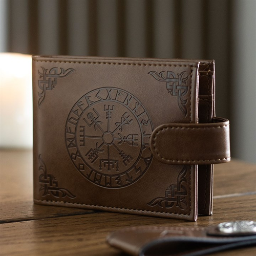 Viking Compass Faux Leather Wallet - Truly Yours