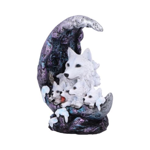 Winter Moon Wolf Ornament with LED 20cm - Truly Yours