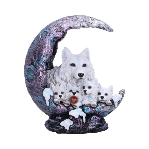 Winter Moon Wolf Ornament with LED 20cm - Truly Yours