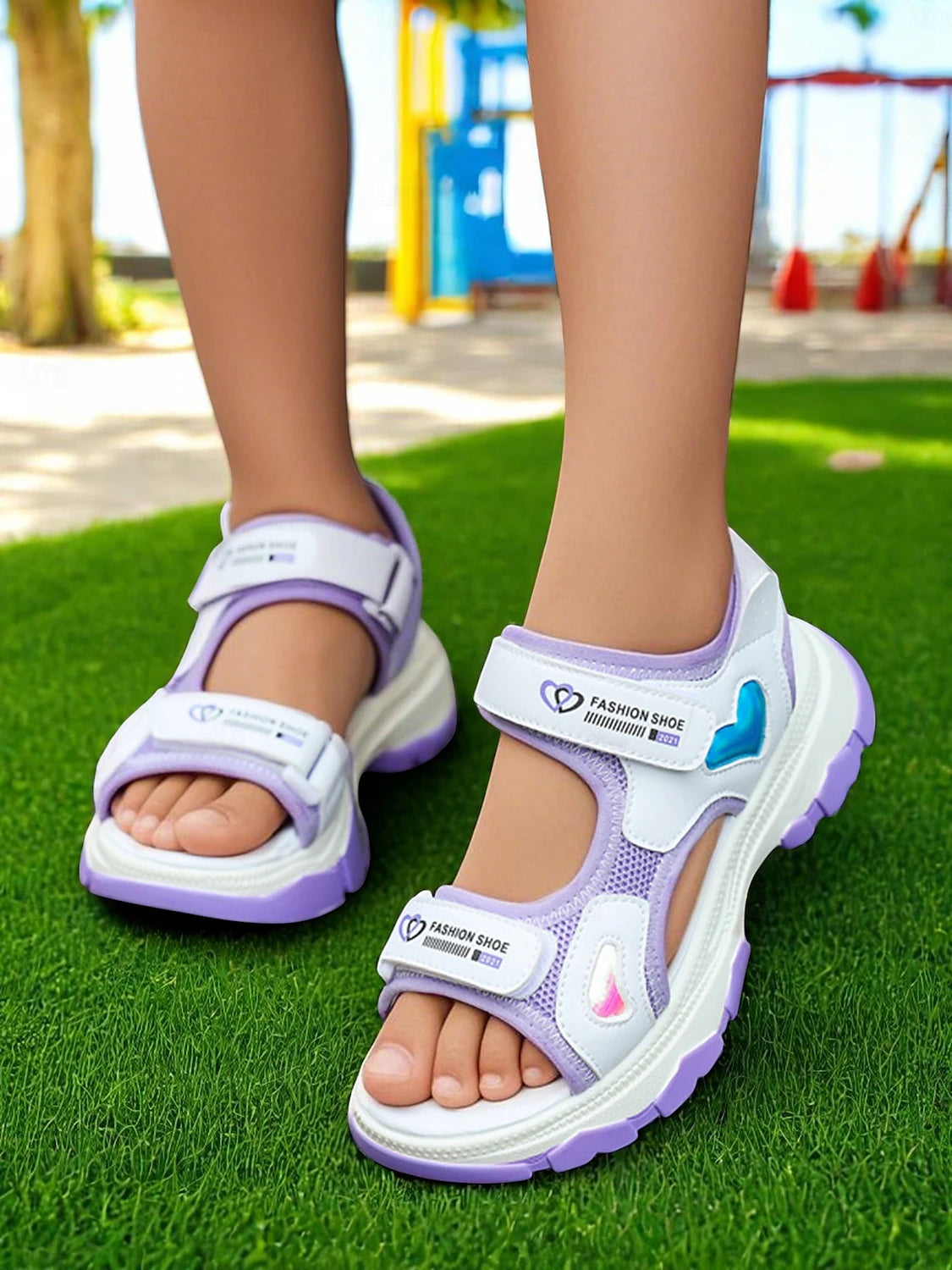 Girls Summer Heart Strap Sports Sandals - Truly Yours