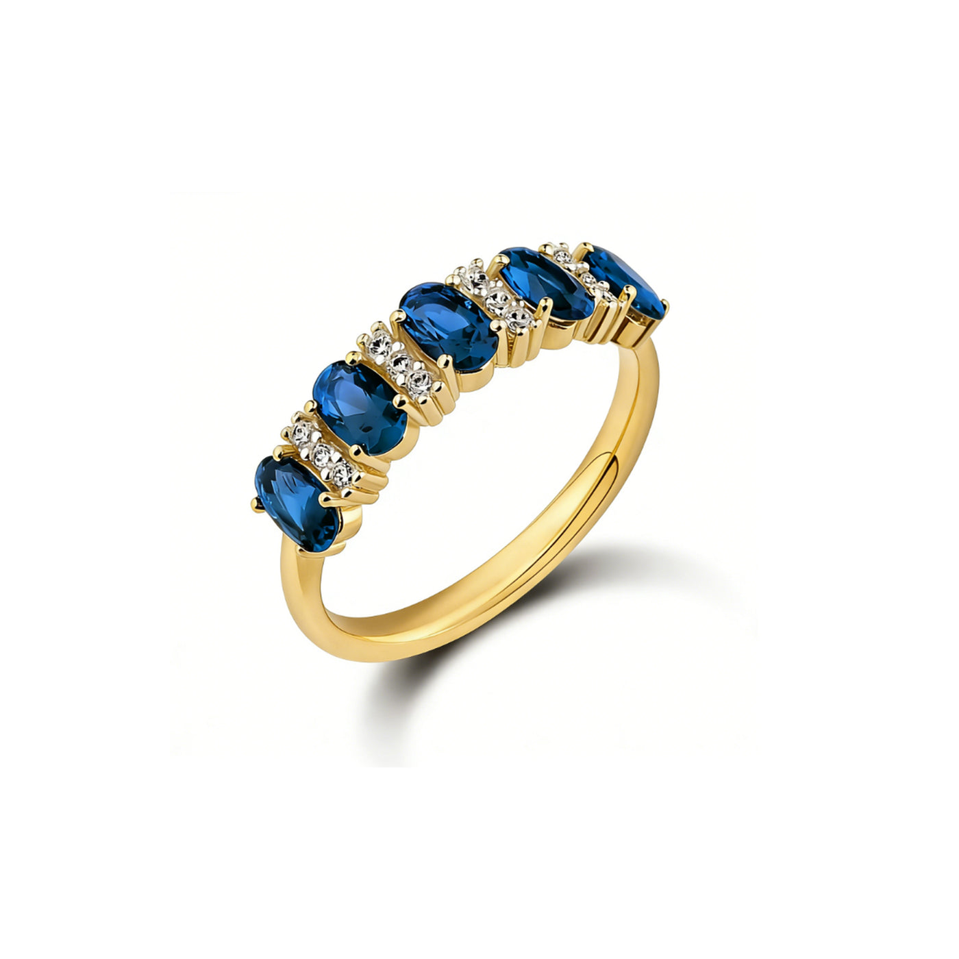 Luxury Oval Cut Red Gemstone Statement Rings in 925 Sterling Silver & 18k Gold Plated - Truly Yours
