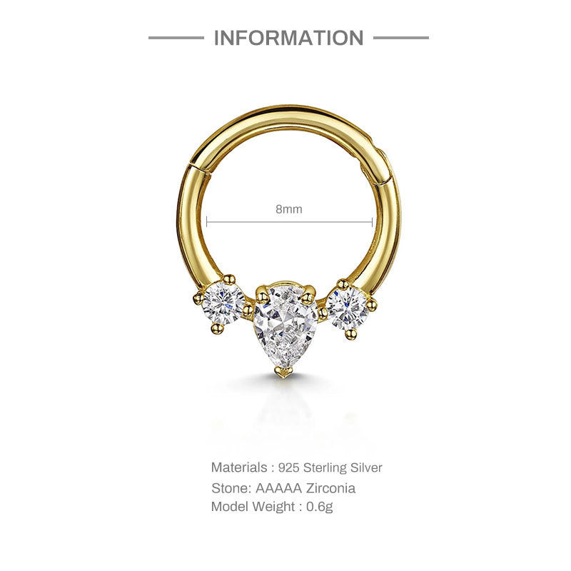925 Sterling Silver Cartilage Hoop