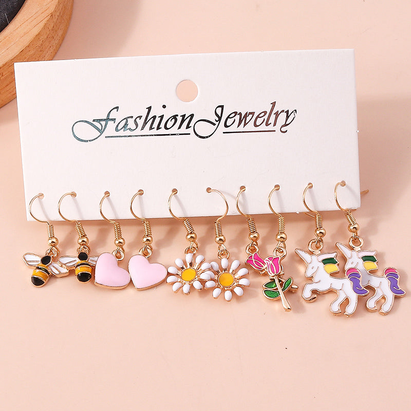 5 Pairs Novelty Earrings - Various Designs
